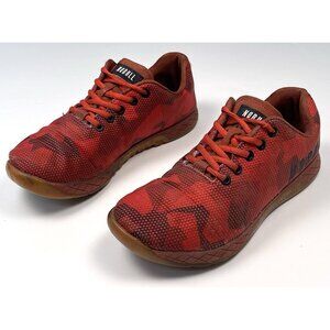 NOBULL Mens 8 Women’s 9.5 Red Fire Camo Trainer Superfabric Cross Fit SHOES EUC